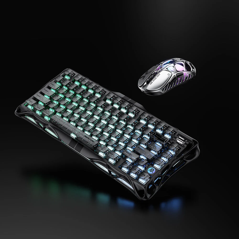 GravaStar 8000Hz Ultra-Fast Hall Effect Gaming Set - Stealth Black/Mecha Gray - Image 3