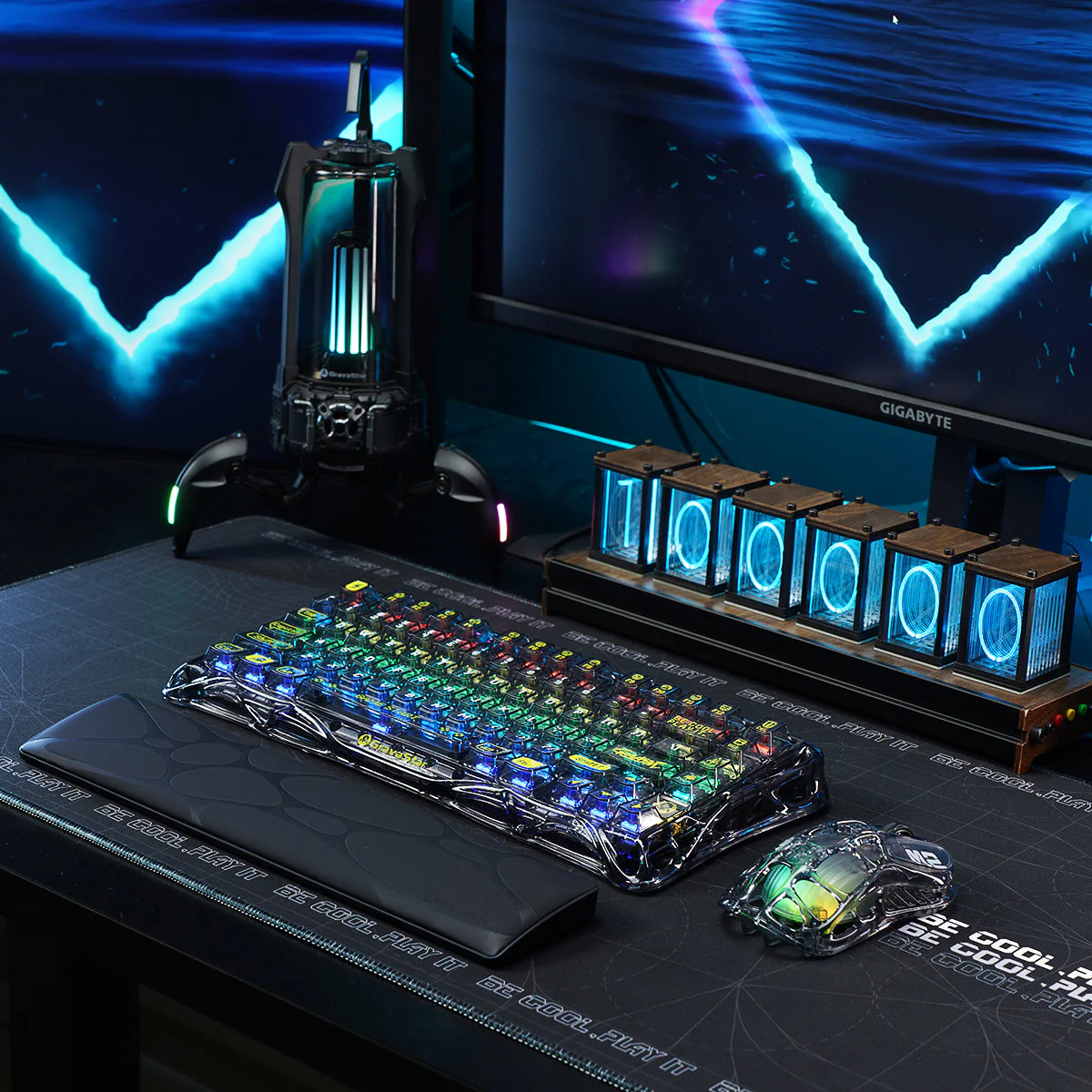 GravaStar Core Flex Gaming Set - Transparent Black - Image 7