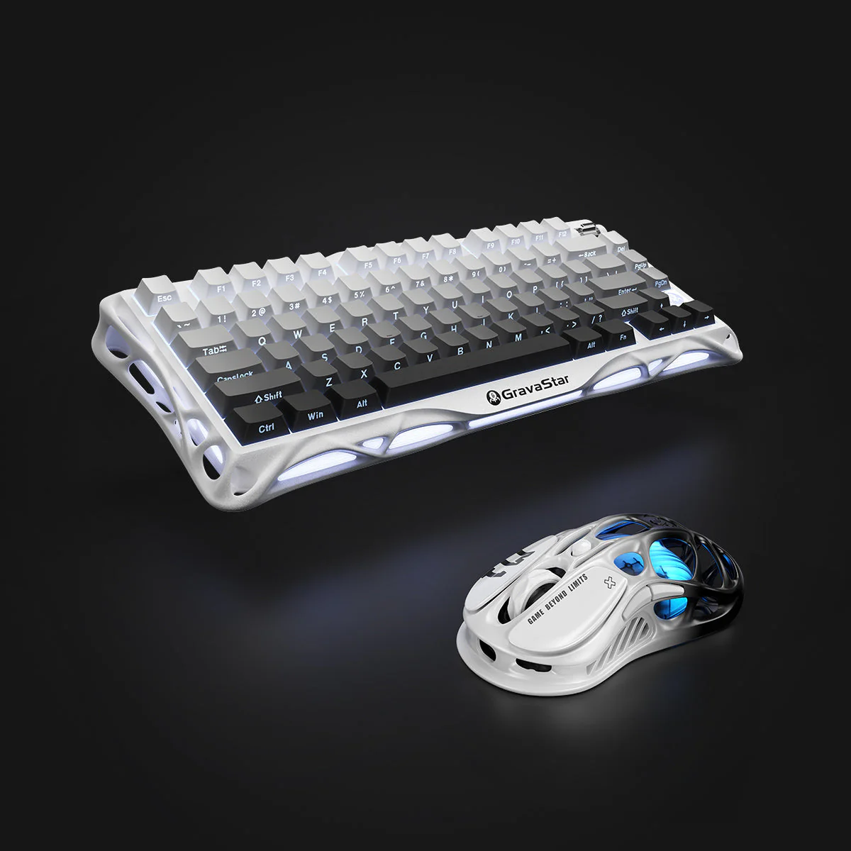 GravaStar Pro Gaming Set - Gradient White - Image 3