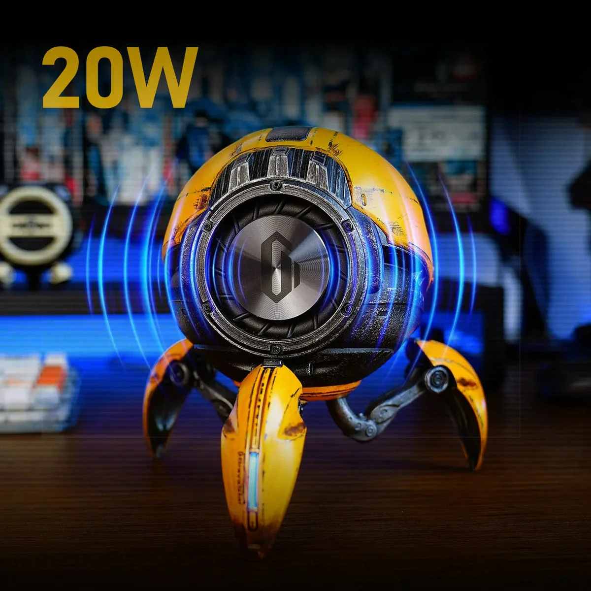 Mars Pro Special Edition Bluetooth Speaker - War Damaged Yellow - Image 5