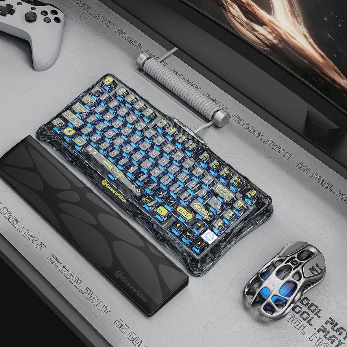 Mercury K1 Lite Keyboard - Transparent Black - Image 5