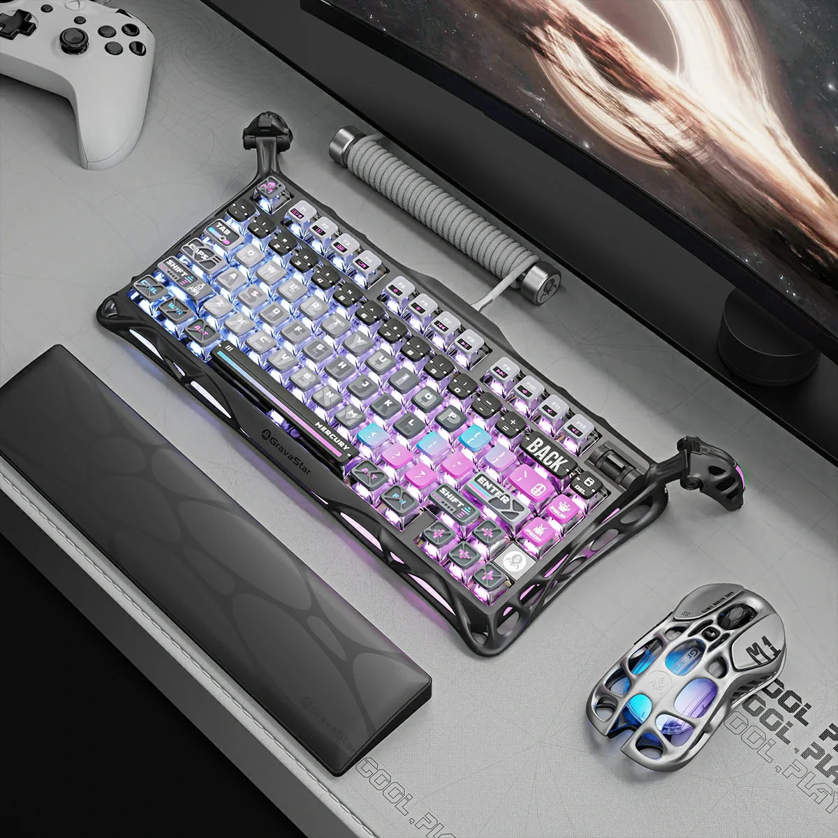 Mercury K1 Pro Keyboard - Galaxy Black [Open Box - Like New] - Image 7