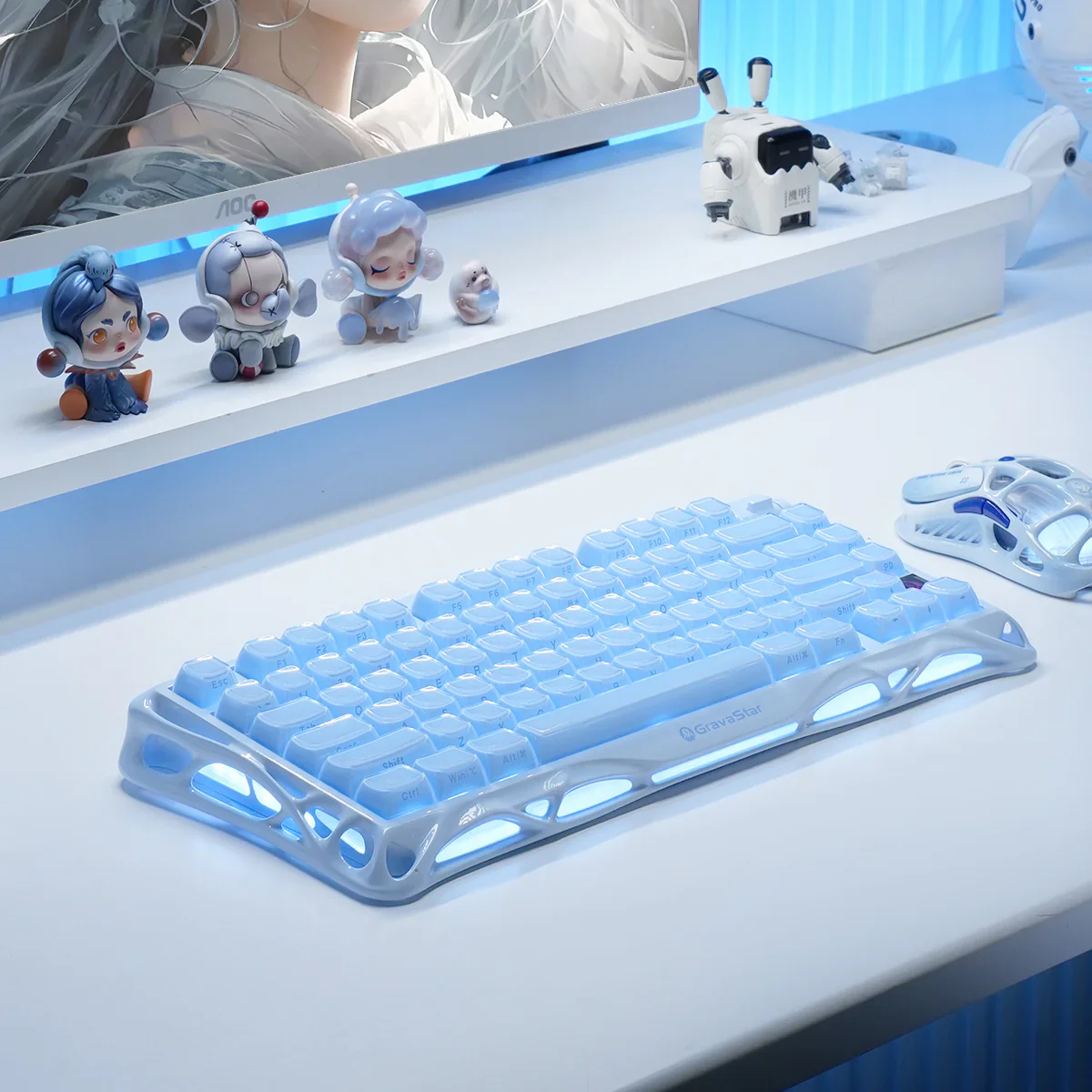 Mercury K1 Special Edition Keyboard - Ice Blue - Image 7