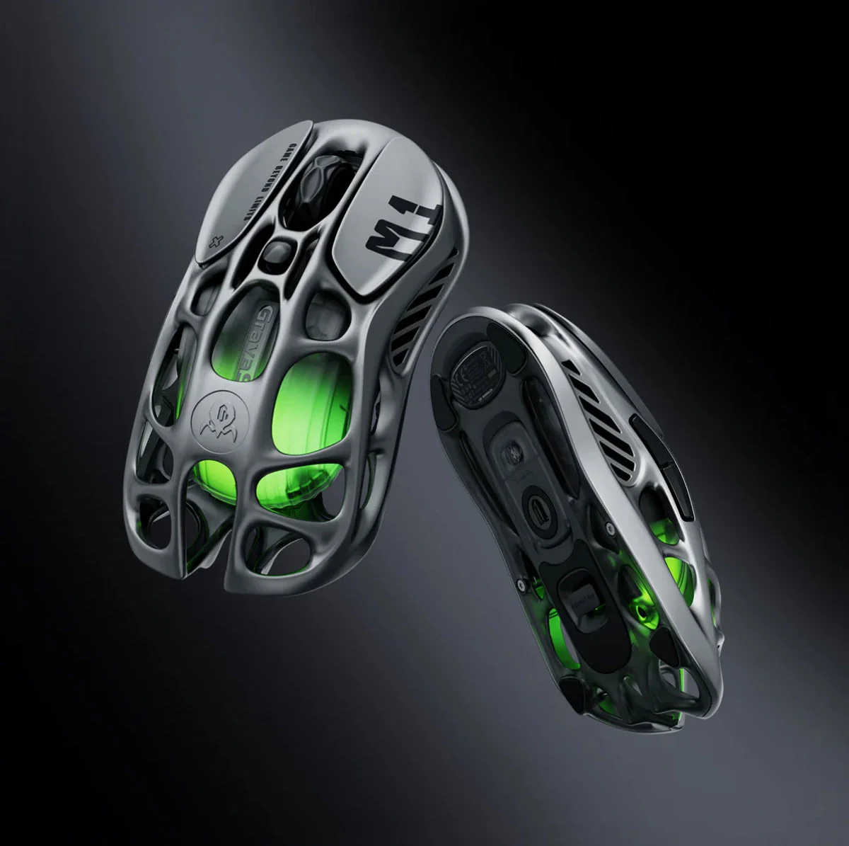 Mercury M1 Pro Gaming Mouse - Gunmetal Gray - Image 3