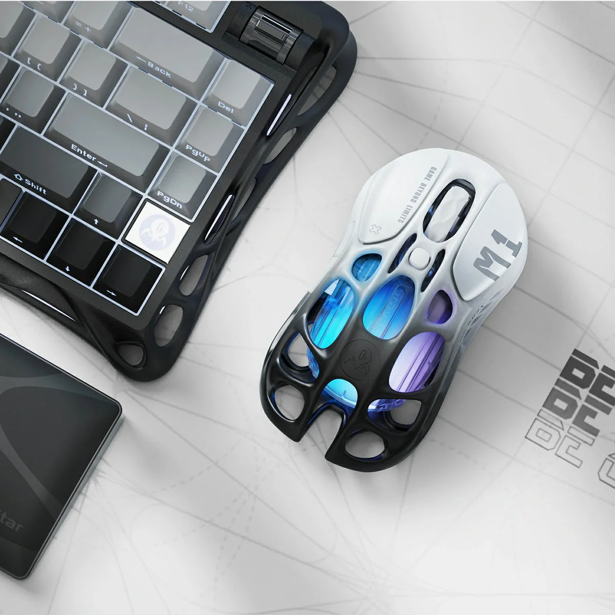Mercury M1 Pro Gaming Mouse - Gradient Black - Image 5
