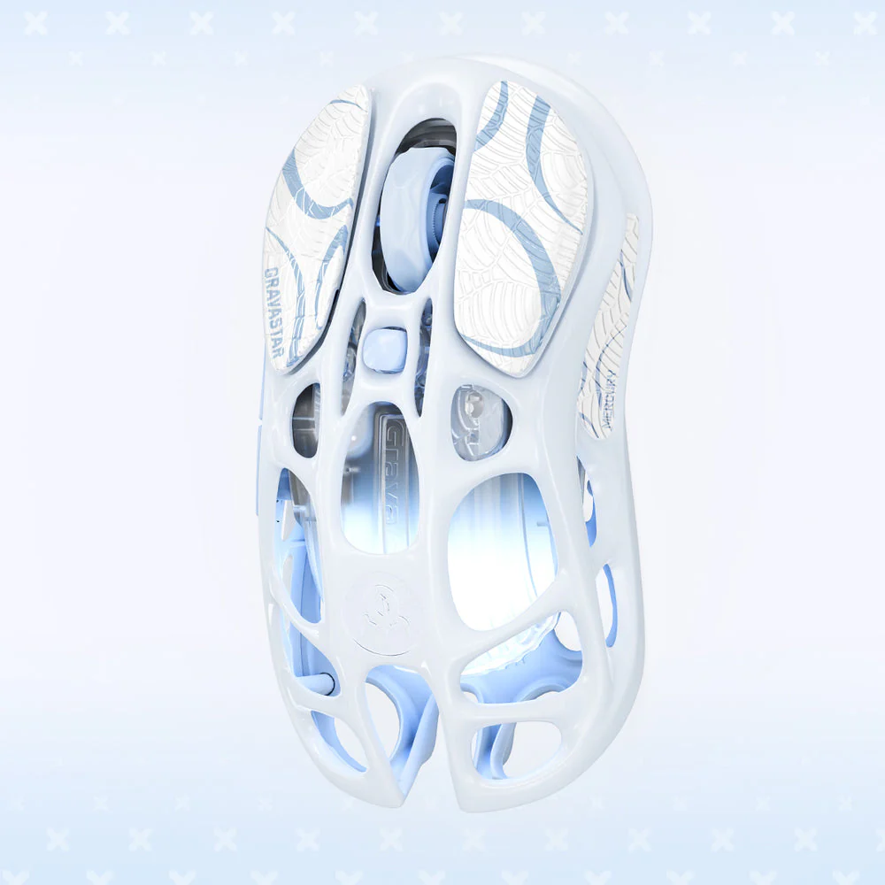 Mercury M1 Pro Special Edition Gaming Mouse - Ice Blue - Image 4