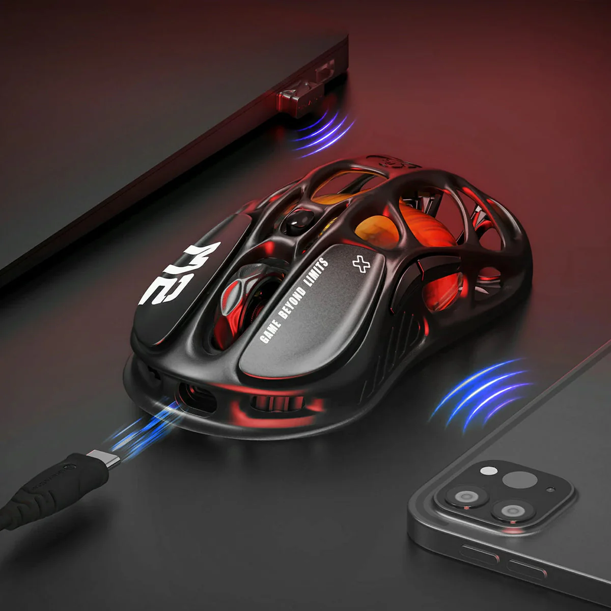 Mercury M2 Gaming Mouse - Stealth Black - Image 5