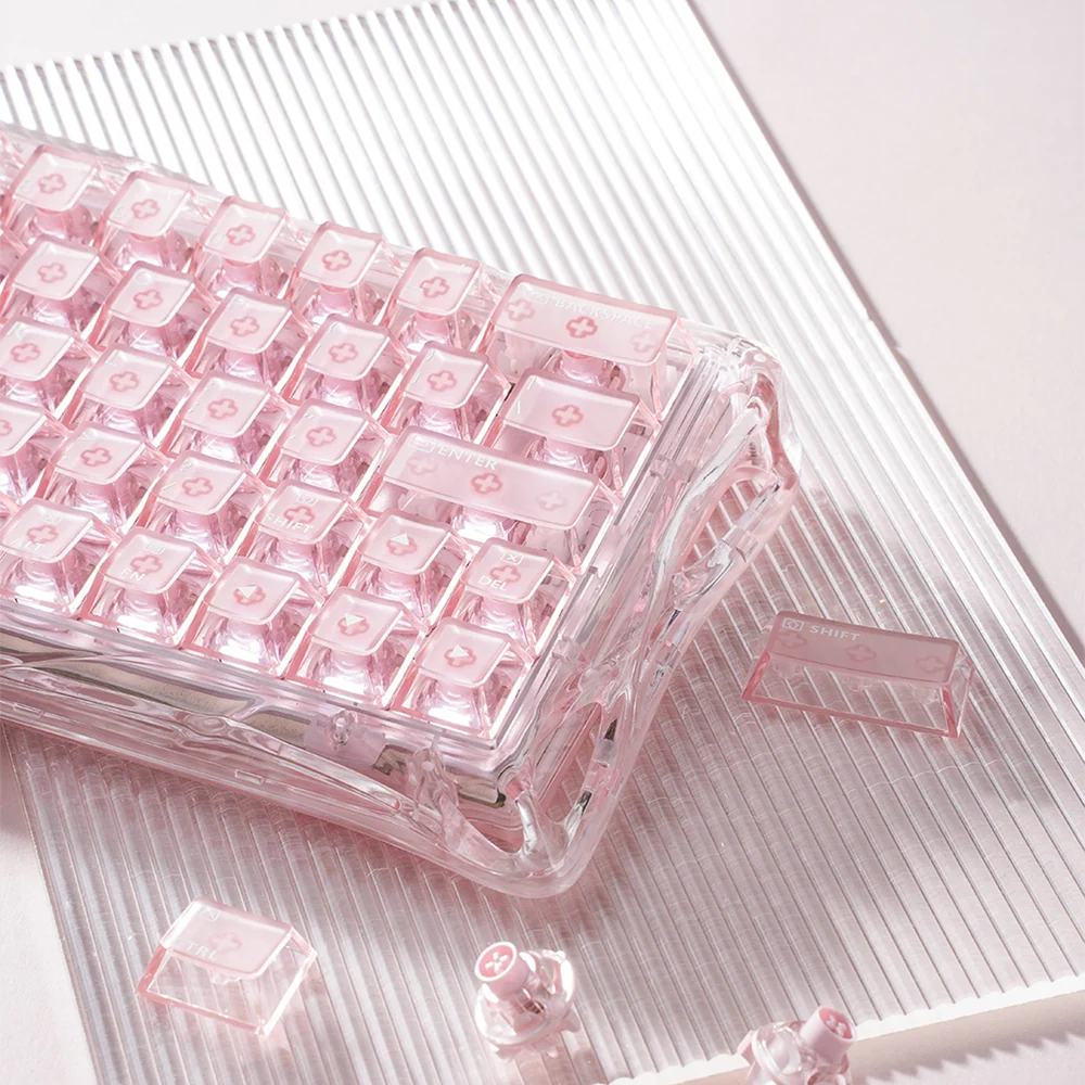 Mercury V60 HE Keyboard with 60% Layout - Crystal Rose - Image 4