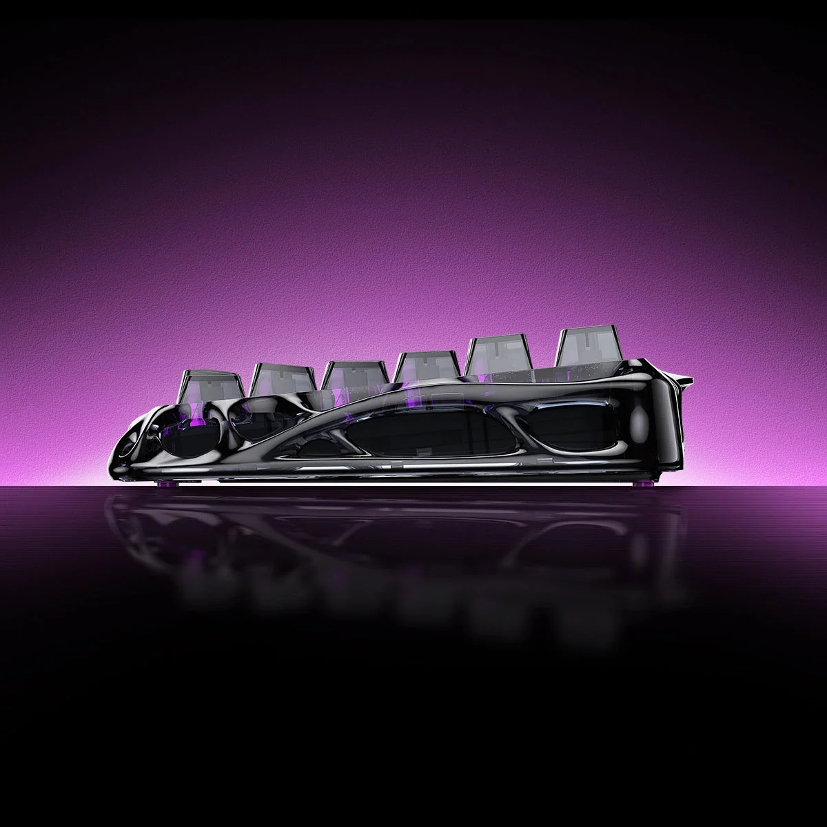 Mercury V75 Lite Hall Effect Keyboard - Transparent Black [Open Box - Like New] - Image 4
