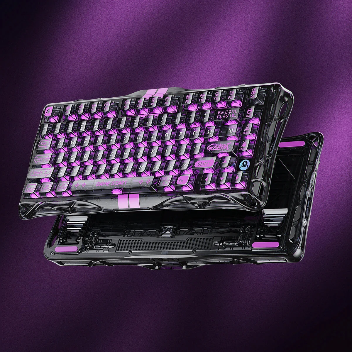 Mercury V75 Lite Hall Effect Keyboard - Transparent Black [Open Box - Like New] - Image 6